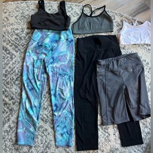2 Leggings/1 Biker Shorts and 3 Sports Bras